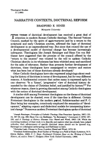 Narrative Contexts, Doctrinal Reform
