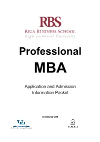 Riga Technical University Whose Decision Is Irrevocable