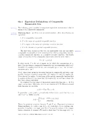 Thy.1 Equivalent Defininitions of Computably Enumerable Sets