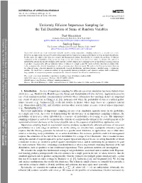 Uniformly Efficient Importance Sampling for the Tail Distribution Of