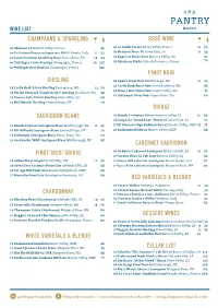Champagne & Sparkling Riesling