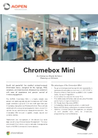 Chromebox Mini an Enterprise Ready Solution Running on Chrome