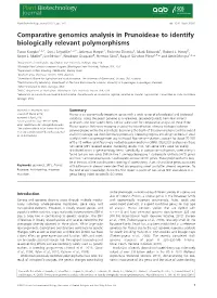 Comparative Genomics Analysis in Prunoideae to Identify Biologically Relevant Polymorphisms