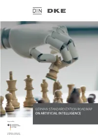 German Standardization Roadmap on Artificial Intelligence –1 FOREWORD