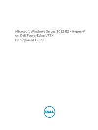 Hyper-V on Dell Poweredge VRTX Deployment Guide Notes, Cautions, and Warnings