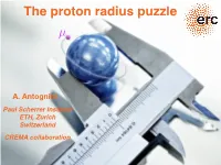 The Proton Radius Puzzle Μ