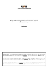 Design and Development of Molecularly Imprinted Polymers and Imprinted Sensors