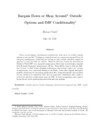 Outside Options and IMF Conditionality∗