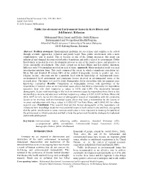 Public Involvement on Environment Issues in Kota Bharu and Jeli District, Kelantan