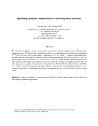 Simulating Quantum Computation by Contracting Tensor Networks Abstract