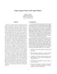 Using Computer Vision to Solve Jigsaw Puzzles