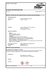ETHANE PROPANE MIXTURE Version 1.2 Revision Date 2017-12-18