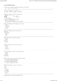 Organic Problems