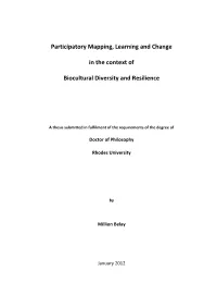 Participatory Mapping, Learning and Change in the Context of Biocultural