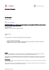 University of Groningen the Final State Tsang, Ka Wa