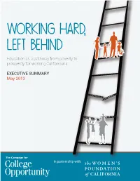 Working Hard, Left Behind
