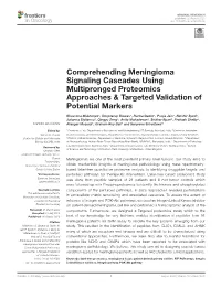 2020 Comprehending Meningioma Signaling Cascades Using