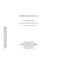 A Reference Grammar of Wanano