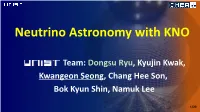 Astrophysical Neutrinos I: Produced Through Interactions with Cosmic Ray Particles Proton-Proton Interaction Proton-Photon Interaction 1