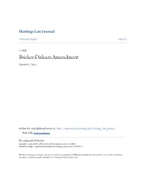 Bricker-Dirksen Amendment Kenneth C