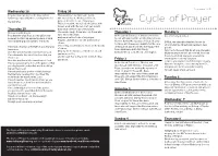 Cycle of Prayer Those I Live With, Those I Rub Shoulders With, Those I Work With, Those I Don’T Get on With, Thursday 29 May Each Be the Focus of My Prayer