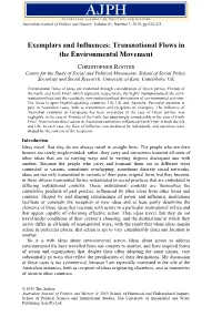 Influence on the U.S. Environmental Movement