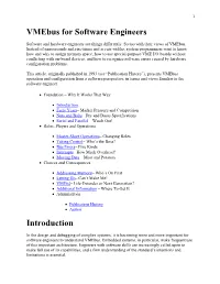 Vmebus for Software Engineers Introduction