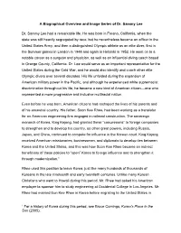 A Biographical Overview and Image Series of Dr. Sammy Lee Dr