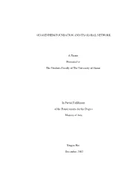 GUGGENHEIM FOUNDATION and ITS GLOBAL NETWORK a Thesis