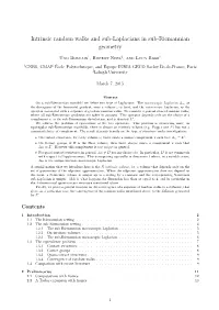 Intrinsic Random Walks and Sub-Laplacians in Sub-Riemannian Geometry
