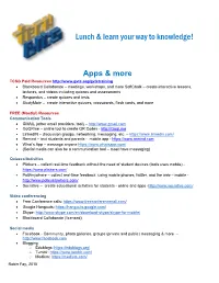 Lunch & Learn Your Way to Knowledge!