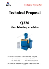 Technical Proposal Q326 Shot Blasting Machine