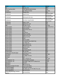 View Song List