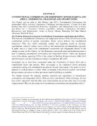 Chapter 20 Constitutional Commissions And