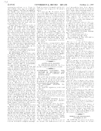S10906 CONGRESSIONAL RECORD — SENATE October 21, 1997 Nomination and Vote on It