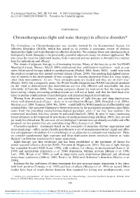 In Affective Disorders