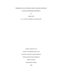 Preliminary Study on Medium Format Cameras Comparison