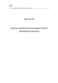 Appendix B2 Module Handbook of Renewable Energy Engineering