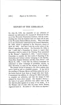 Report of the Librarian. 217