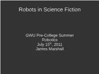 Robots in Science Fiction