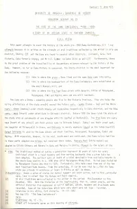 Seminar-: 16 June 1973 UNIVERSITY 0F RHODESIA