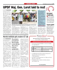 UPDF Maj. Gen. Lorot Laid to Rest S N