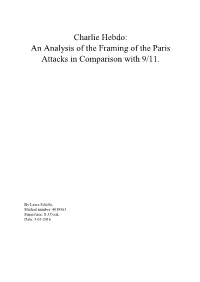 Charlie Hebdo: an Analysis of the Framing of the Paris Attacks in Comparison with 9/11