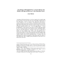 The Dating of Old English Prose: Some Problems and Pitfalls, with Special Reference to the Alfredian Canon1