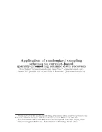 Application of Randomized Sampling Schemes to Curvelet-Based Sparsity