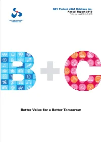 Better Value for a Better Tomorrow Whowe Are