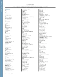 Complete Index Complete Index