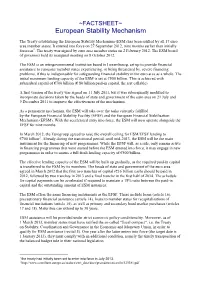 European Stability Mechanism