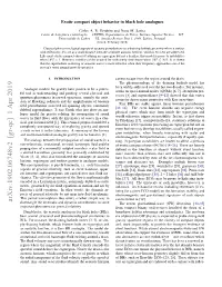 Exotic Compact Object Behavior in Black Hole Analogues