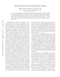 Missing Rung Problem in Vibrational Ladder Climbing